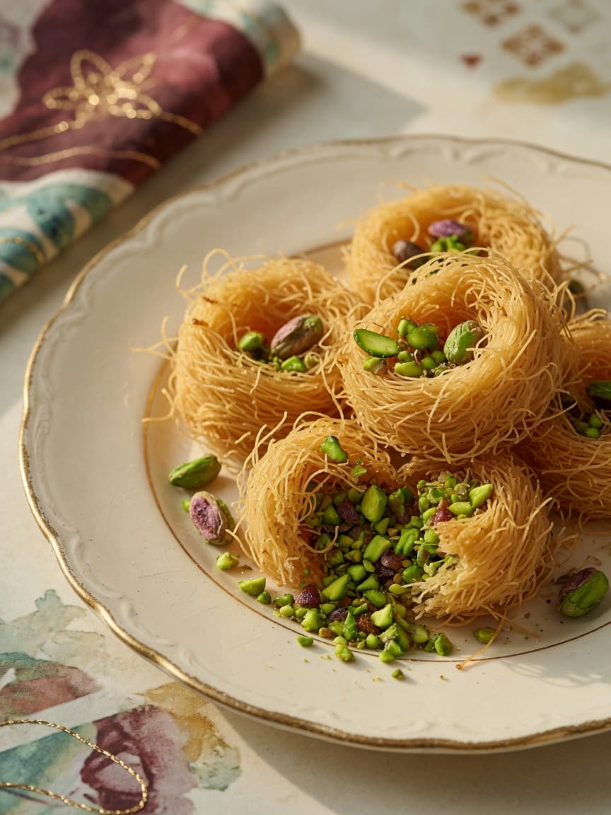 Nidos de Kataifi con Pistacho